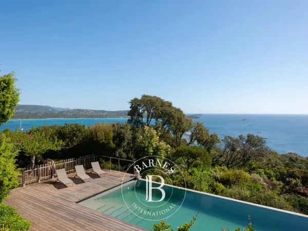 Cala Rossa, Domaine de la Tour, Villa vue mer panoramique, 7 chambres, piscine, plage à pied