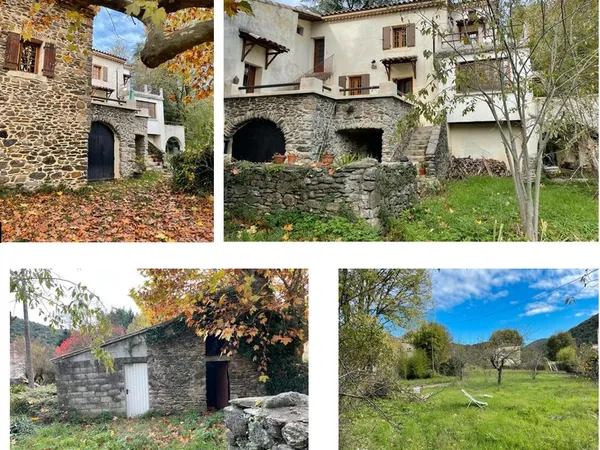 Mas cevenol sur grand terrain morcelable, constructible et/ou piscinable