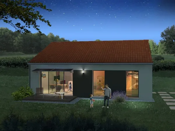Projet de construction d'une maison 89.33 m² avec terrain à MARINGUES (63)