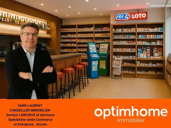 Fonds de commerce bar, tabac, jeux 80 m²