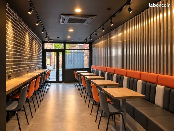 LILLE - Restaurant équipé avec extraction - 100 m² - Rue des Postes