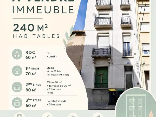 Immeuble à fort potentiel d'investissement