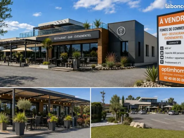 Fonds de commerce bar, restaurant 650 m²