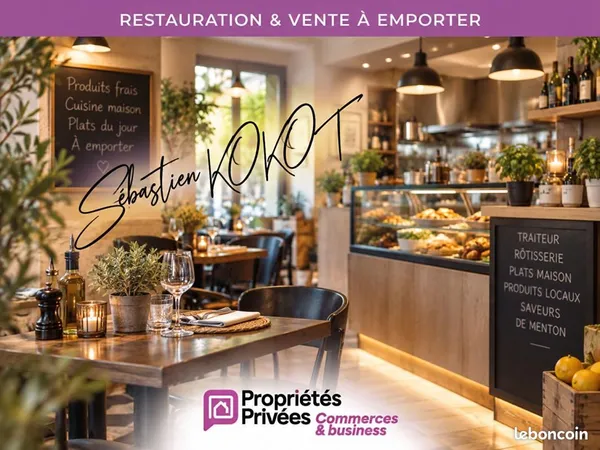 Fonds de commerce restaurant, traiteur 60 m²