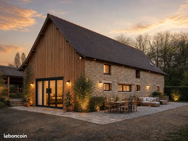 à 5 min de vitré - grange 105 m² + 2 000 m² de terrain - 99 000