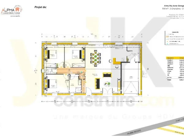 Maison neuve 4 pièces 100 m²