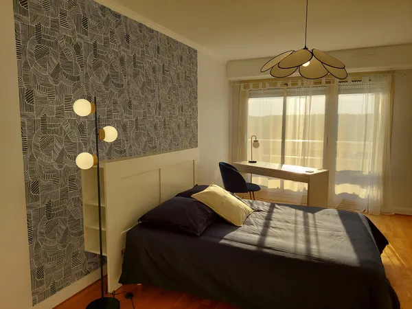 Trois chambres à louer dans colocation 85m² Rouen Rive Gauche Esigelec Cliniques Jardin Botanique