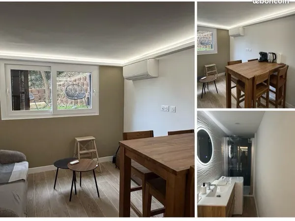 Location studio rénové Nice