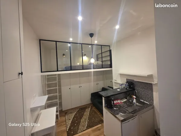 LEVALLOIS-PERRET - STUDIO MEUBLÉE 17 m² - TRÈS CALME - LOUISE MICHEL