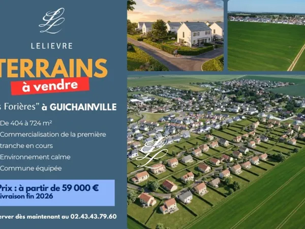 Terrain en lotissement 605 m²