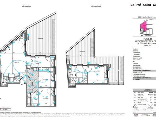 Duplex 4 pièces - 1 200 000EUR - Le Pré-Saint -Gervais