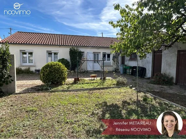Bourg - Plain-pied 3 chambres avec garage et dépendances