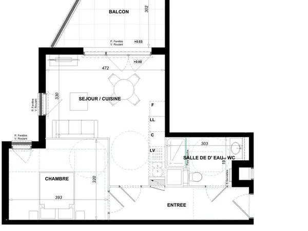 Vente Appartement 2 pièces
