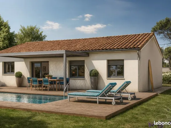 Maison 4 pièces sur terrain de 400m2