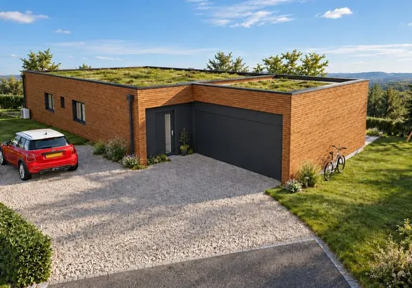 Projet de villa contemporaine - Pugny-Chatenod sur un terrain constructible de 1000 m²