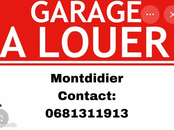 Garage à louer