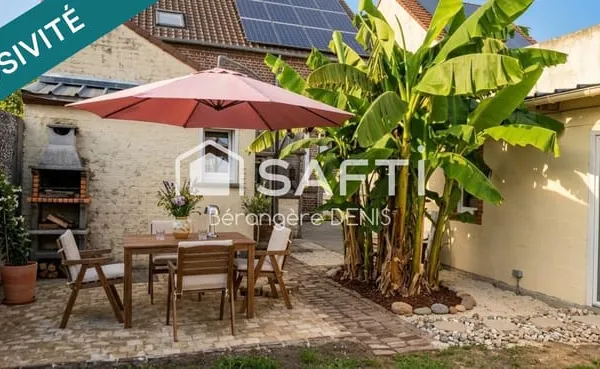 Vieux-Condé - Maison familiale de 120 m² + 800m² de terrain + dépendance 30 m²