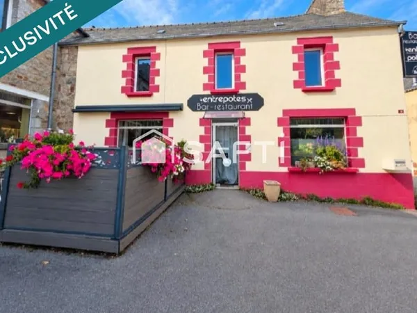 Bar-restaurant avec véranda et terrasse a Kérien