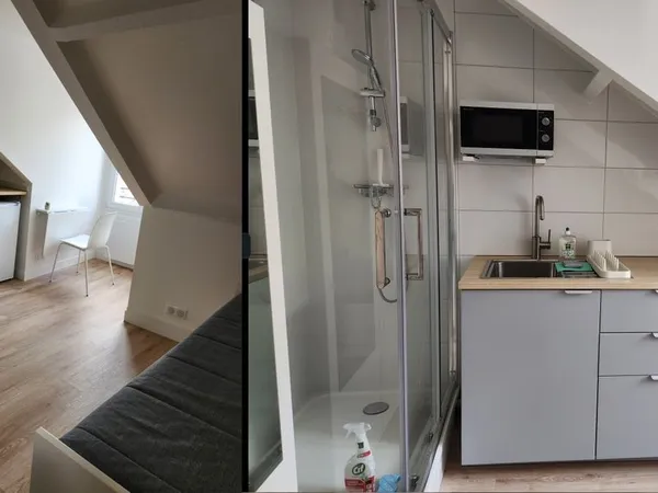 Joli Studio 10m2 (15m2 au sol) refait à neuf quartier Gambetta