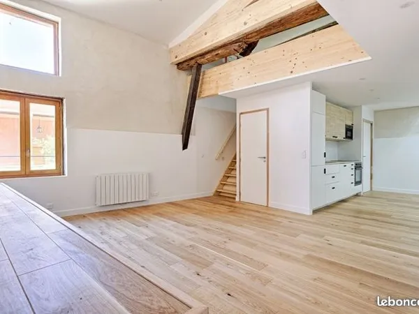 Appartement loft de caractère - 109 m² au sol - 2 chambres + mezzanine - Millery centre