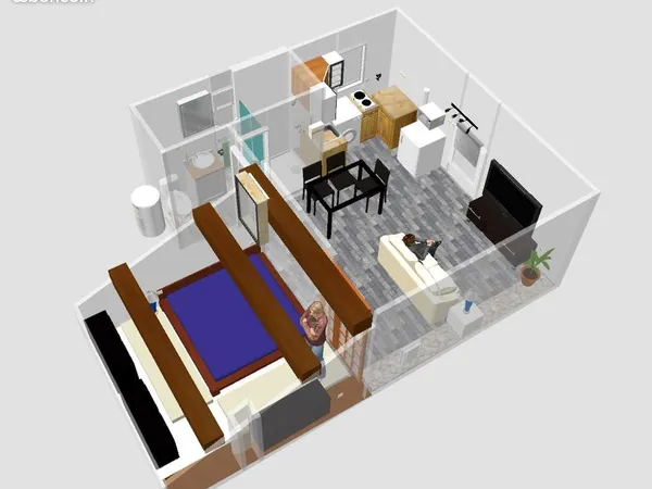 AGEN Location 2 pièces type JAPONAIS 32m2 - NEUF
