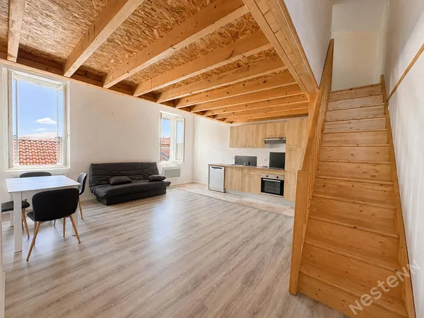 AGEN - A louer Appartement T2 bis meublé avec mezzanine