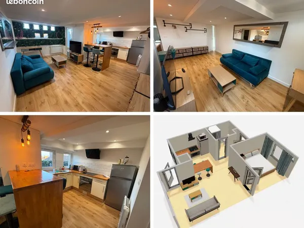 À louer - appartement meublé de 35 m² à Dunkerque Centre