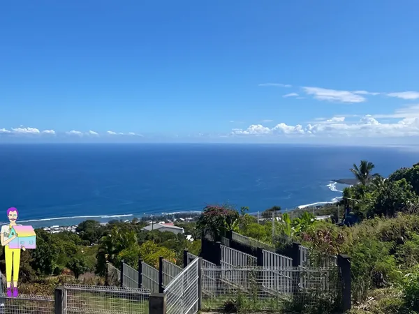 Terrain à Saint Leu avec vue Océan - 2510 m2 - Réf. 264725
