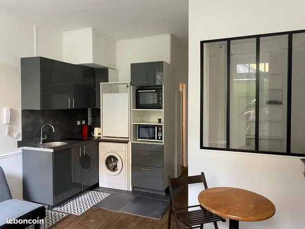 F2 sur jardin 26 m² Saint-Louis