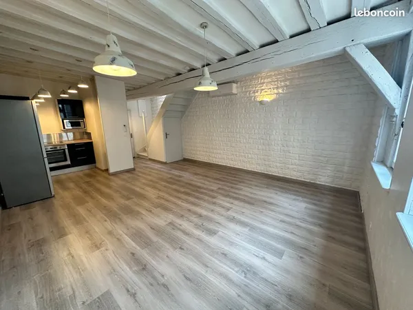 F2 de 57m² en duplex secteur cathédrale avec climatisation réversible