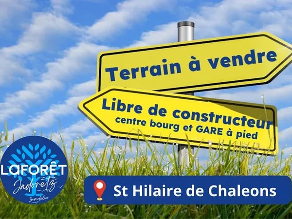 Terrain libre de constructeur 350 m² Saint Hilaire de Chaleons