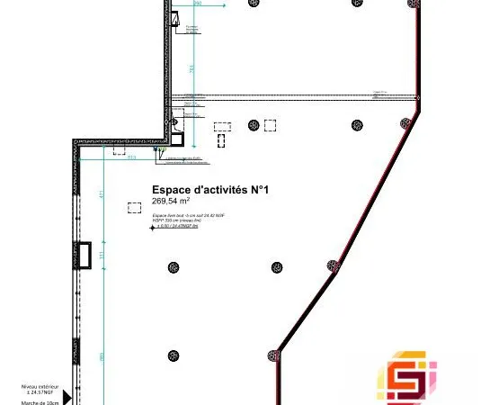 Local commercial 279 m²