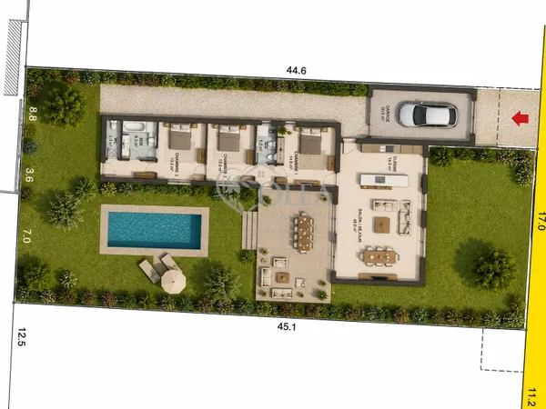 Terrain constructible 815 m² Exclusivité  Saint-Quentin-la-