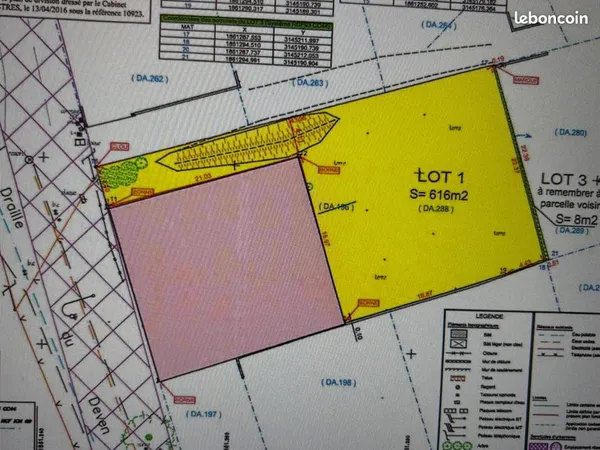 Terrain a vendre