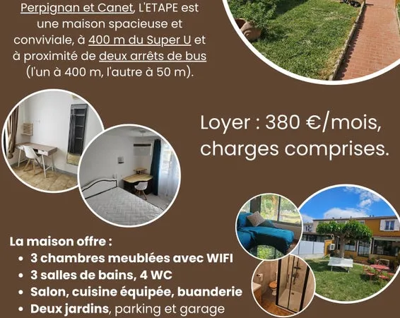 Colocation étudiants, jeunes actifs, mission pro