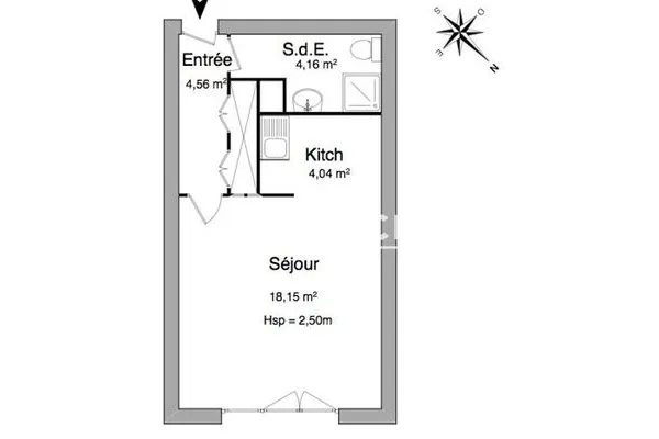 Appartement 1 pièce 31 m²