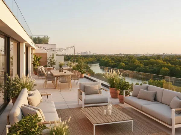 EXCEPTIONNEL - Duplex 5 pièces au dernier étage, avec grande terrasse - 2 parkings