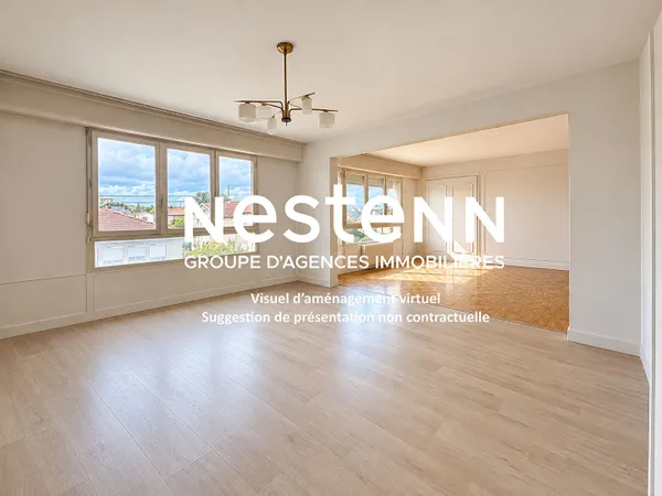Grand Appartement T6 avec 4 Chambres cave, parking, ascenseur Les Glycines - 69500 BRON