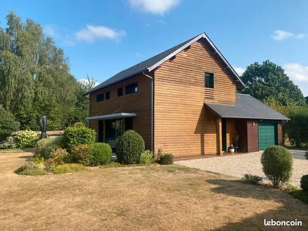 Maison ossature bois 111 m² - jardin 1 155 m² - secteur Le Neubourg