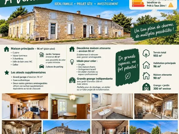 Maison ancienne habitable avec travaux
