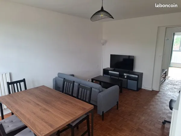 Appartement 82m2 en colocation 4 chambres pour investisseur proche université