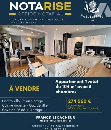 Appartement 4 pièces 104 m²