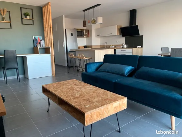 T3 meublé 72 m² - Bourran - Balcon - Garage - Résidence récente