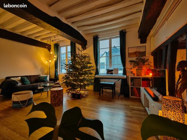 Location T3 meublé (2 chambres), Rouen centre proche chu