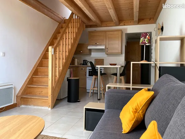 Location à l'année, T2 duplex meublé