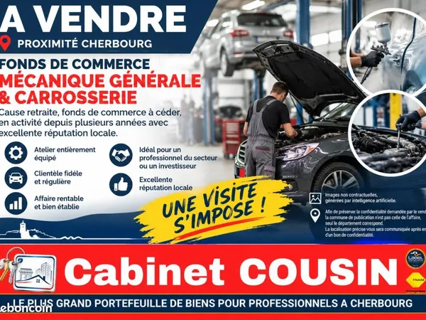 Fonds de commerce autos 800 m²