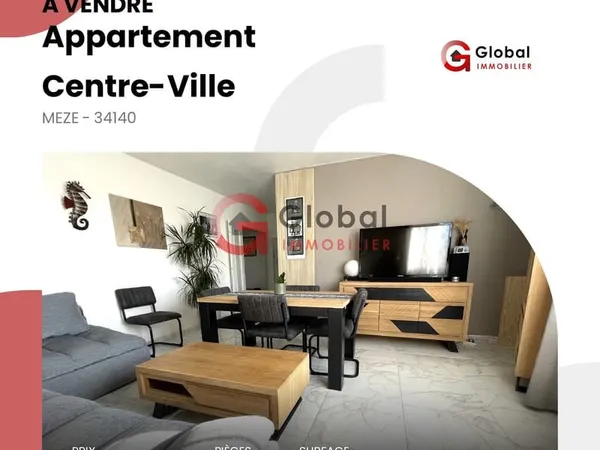 Grand Appartement de type 2 Centre-ville avec parking
