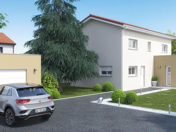 Terrain 757 m² avec permis de construire