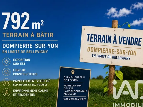 Terrain 792 m²