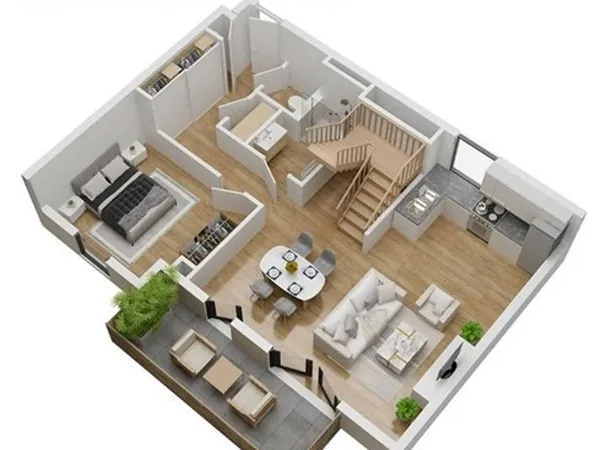 Appartement 4 pièces 87 m²